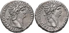 Roman Provincial SYRIA, Seleucis and Pieria. Antioch. Nero, with Divus Claudius, 54-68. Tetradrachm (Silver, 26 mm, 13.82 g, 12 h), circa 63-68. NERO CLAVD DIVI CLAVD F CAESAR AVG GER Laureate head of