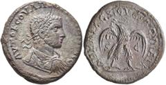 Roman Provincial SYRIA, Seleucis and Pieria. Emesa. Uranius Antoninus, usurper, 253-254. Tetradrachm (Billon, 26 mm, 10.19 g, 7 h). AYTO K COYΛΠ ANTⲰNINOC CЄ Laureate, draped and cuirassed bust of Ura