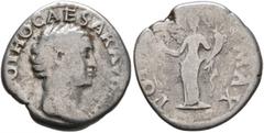 Roman Imperial Otho, 69. Denarius (Silver, 18 mm, 2.94 g, 5 h), Rome, 15 January-16 April 69. [IMP] OTHO CAESAR AVG [TR P] Bare head of Otho to right. Rev. PON[T] MAX Ceres standing front, head to lef