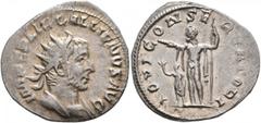 Roman Imperial Gallienus, 253-268. Antoninianus (Silver, 21 mm, 2.81 g, 12 h), Rome, 253-254. IMP C P LIC GALLIENVS AVG Radiate and cuirassed bust of Gallienus to right. Rev. IOVI CONSERVATORI Jupiter