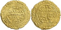 Early Medieval & Islamic ISLAMIC, Arabia. Zuray'ids. Muhammad ibn Saba', AH 534-550 / AD 1140-1155. Dinar (Gold, 25 mm, 2.37 g, 9 h), citing the deceased Fatimid caliph al-Amir bi-Ahkam Allah (AH 494-