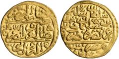 Early Medieval & Islamic ISLAMIC, Ottoman Empire. Salim II, AH 974-982 / AD 1566-1574. Sultani (Gold, 20 mm, 3.48 g, 5 h), Misr, AH 974 = AD 1566. Pere 239. Sultan 9534. About extremely fine. From an 