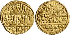 Early Medieval & Islamic ISLAMIC, Ottoman Empire. Murad III, AH 982-1003 / AD 1574-1595. Sultani (Gold, 19 mm, 3.47 g, 1 h), Misr, AH 982 = AD 1574. Pere 273. Sultani 9639. A very attractive example w