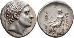 Greek SELEUKID KINGS OF SYRIA. Antiochos II Theos, 261-246 BC. Tetradrachm (Silver, 27 mm, 17.09 g, 12 h), Ephesos (?), circa 258-246. Diademed head of Antiochos II to right. Rev. BAΣIΛEΩΣ - ANTIOXOY 