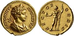 Roman Imperial Caracalla, 198-217. Aureus (Gold, 19 mm, 7.11 g, 12 h), Rome, 200-201. ANTONINVS AVGVSTVS Laureate, draped and cuirassed bust of Caracalla to right. Rev. RECTOR ORBIS Caracalla, laureat