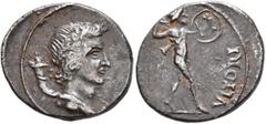 Civil War 68-69 AD Forces of Galba in Spain. Anonymous, 3 April-2nd half of June 68. Denarius (Silver, 18 mm, 3.46 g, 6 h), uncertain mint in Spain. Group I. [GENIO P R] Draped youthful bust of the Ge