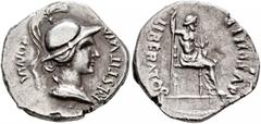 Civil War 68-69 AD Rhine Legions. Anonymous, circa May/June-December 68. Denarius (Silver, 18 mm, 3.08 g, 5 h), uncertain mint in Gaul or in the Rhine Valley. 'Virtus-Roma Group' - 'Jupiter Group', St