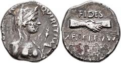 Civil War 68-69 AD Forces of Vitellius in Gaul and in the Rhine Valley. Anonymous, 2 January-19 April 69. Denarius (Subaeratus, 16 mm, 3.23 g, 6 h), uncertain mint in Gaul or in the Rhine Valley. 'Pla