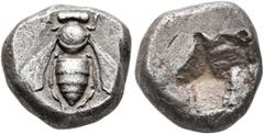 Greek IONIA. Ephesos. Circa 510-500 BC. Drachm (Silver, 13 mm, 3.41 g). Bee. Rev. Irregular incuse punch. Karwiese, Series V, 36. SNG Kayhan 114. Winterthur 2901. A lovely coin of beautiful late Archa