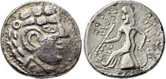 The Martin Huth Collection ARABIA, Eastern. Gerrha/Thaj (?). Imitations of the series with the name of Shams and the coinage in the name of Antiochos III, circa 1st century BCE to 1st century CE. Tetr