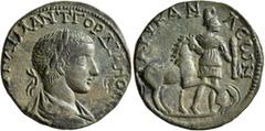 Roman Provincial LYCIA. Arycanda. Gordian III, 238-244. Tetrassarion (Bronze, 29 mm, 17.48 g, 1 h), 242-244. ΑΥ ΚΑΙ Μ ΑΝΤ ΓΟΡΔΙΑΝΟϹ ϹЄ Laureate, draped and cuirassed bust of Gordian III to right, seen