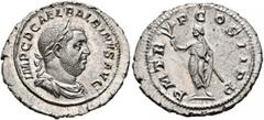 Roman Imperial Balbinus, 238. Denarius (Silver, 21 mm, 2.73 g, 7 h), Rome, circa April-June 238. IMP C D CAEL BALBINVS AVG Laureate, draped and cuirassed bust of Balbinus to right. Rev. P M TR P COS I