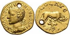 The Aurum Barbarorum Collection III UNCERTAIN GERMANIC TRIBES, Pseudo-Imperial coinage. Mid 3rd-early 4th centuries. 'Aureus' (Gold, 20 mm, 7.26 g, 3 h), 'Alexandria Troas Group'. Imitating Valerian I