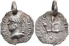 The Aurum Barbarorum Collection III UNCERTAIN GERMANIC TRIBES, Pseudo-Imperial coinage. Late 3rd-early 4th centuries. 'Aureus' (Silver, 21 mm, 3.69 g, 12 h), 'Tetrarchic Adventus Group D'. Imitating D