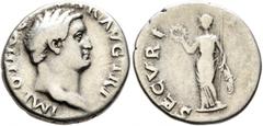 Roman Imperial Otho, 69. Denarius (Silver, 18 mm, 3.27 g, 5 h), Rome, 15 January-16 April 69. IMP M OTHO CAESAR [AVG TR P] Bare head of Otho to right. Rev. SECVRI[TAS P R] Securitas standing front, he