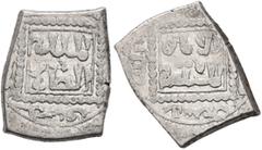Early Medieval & Islamic CRUSADERS. Crusader Imitations of Islamic Dirhams. Half Dirham (Silver, 11x14 mm, 1.49 g, 7 h), imitating an Ayyubid half dirham from Dimashq, citing the deceased Ayyubid al-S