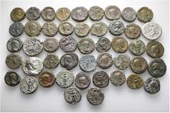 Group Lots A lot containing 47 bronze coins. All: Alexandrian Tetradrachms. Fine to very fine. LOT SOLD AS IS, NO RETURNS. 47 coins in lot. From the Rhakotis Collection, formed in the 1960s and 1970s 