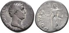 Roman Imperial Otho, 69. Denarius (Silver, 17 mm, 3.12 g, 7 h), Rome, 15 January-16 April 69. IMP OTHO CAESAR AVG TR P Bare head of Otho to right. Rev. PONT [MAX] Aequitas standing front, head to left