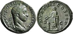 Roman Imperial Severus Alexander, 222-235. As (Copper, 26 mm, 11.89 g, 12 h), Rome, 228. IMP CAES M AVR SEV ALEXANDER AVG Laureate, draped and cuirassed bust of Severus Alexander to right, seen from b