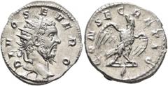Roman Imperial Trajan Decius (?), 249-251. Antoninianus (Silver, 22 mm, 4.12 g, 7 h), commemorative issue for Divus Septimius Severus (died 211), Rome, 251 (?). DIVO SEVERO Radiate head of Divus Septi