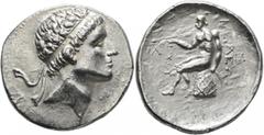 Greek SELEUKID KINGS OF SYRIA. Antiochos III ‘the Great’, 223-187 BC. Tetradrachm (Silver, 30 mm, 16.94 g, 3 h), uncertain mint in the East or a contemporary imitation. Diademed head of Antiochos III 