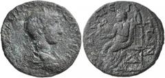 Roman Provincial LYCIA. Choma. Gordian III, 238-244. Tetrassarion (Bronze, 30 mm, 18.68 g, 12 h). ΑΥΤ ΚΑΙ Μ ΑΝΤ ΓΟΡΔΙΑΝΟϹ ϹЄ Laureate, draped and cuirassed bust of Gordian III to right, seen from behi