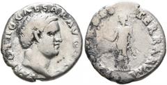 Roman Imperial Otho, 69. Denarius (Silver, 18 mm, 3.01 g, 6 h), 15 January-16 April 69. IMP OTHO CAESAR AVG TR P Bare head of Otho to right. Rev. PAX ORBIS TERRARVM Pax standing front, head to left, h
