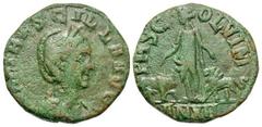 Roman Provincial Coins Moesia Superior, Viminacium. Herennia Etruscilla. Augusta, A.D. 249-251. Æ (25 mm, 10.12 g, 12 h). CY 12 (A.D. 250/1). [HE]R ETRVSCILLA AVG, diademed and draped bust of Herennia