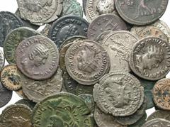 Group Lots [Roman Imperial]. Lot of fifty-four AR and Æ. Includes: Æ, various denominations (4 coins, Trajan, Antoninus Pius, Commodus, and Gordian III) // AR denarii (8 coins, from Vespasian to Sever