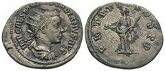 Roman Imperial Coins Gordian III. A.D. 238-244. AR antoninianus (23 mm, 4.01 g, 12 h). Antioch. IMP CAES M ANT GORDIANVS AVG, radiate, draped and cuirassed bust of Gordian III right / P M TR P II COS 