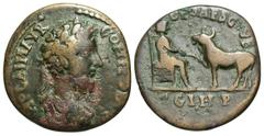 Roman Provincial Coins Mysia, Parium. Commodus. A.D. 177-192. Æ (22 mm, 5.99 g, 6 h). [I]MP CAI M AVR COMMODVS, laureate, draped and cuirassed bust of Commodus right / DEO AESC [S]VB C G I H P, Asclep