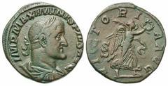 Roman Imperial Coins Maximinus I 'Thrax'. A.D. 235-238. Æ sestertius (30 mm, 17.25 g, 12 h). Rome, A.D. 236. IMP MAXIMINVS PIVS AVG, laureate, draped and cuirassed bust of Maximinus I 'Thrax' right / 