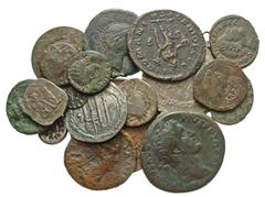Group Lots [Miscellaneous]. Lot of nineteen AR and Æ ancient to modern coins. Includes many very interesting issues, e.g.: A AR hemidrachm from Persis, a bronze of 'Soter Megas', a couple of imitation