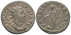 Roman Imperial Coins Gallienus. A.D. 253-268. AR antoninianus (20 mm, 3.73 g, 1 h). Rome, A.D. 255/6. IMP C P LIC GALLIENVS P F AVG, radiate and cuirassed bust of Gallienus right / PROVIDENTIA AVGG, P