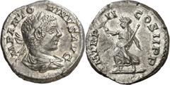 Monedas romanas / Roman coins (219 d.C.). Eliogábalo. Denario. (Spink 7530) (S. 143) (RIC. 21). 2,32 g. MBC+.