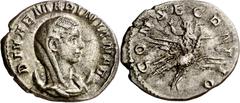 Monedas romanas / Roman coins (253-254 d.C.). Mariniana. Antoniniano. (Spink 10070) (S. 16) (RIC. 6). Escasa. 3,32 g. MBC+.