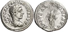 Monedas romanas / Roman coins (219 d.C.). Eliogábalo. Denario. (Spink 7543 var) (S. 261) (RIC. 139). 2,52 g. MBC.