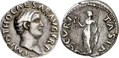 Monedas romanas / Roman coins (69 A.D.). Otho. Denarius. (Spink 2163) (S. 15) (RIC. 10). 3,41 g. MBC.