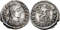 Monedas romanas / Roman coins (375-378 A.D.). Valens. Aquileia. Siliqua. (Spink 19679) (S. 110d) (RIC. 15a2). 2,11 g. MBC+.