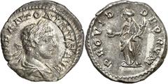 Monedas romanas / Roman coins (219 d.C.). Eliogábalo. Denario. (Spink 7540) (S. 242) (RIC. 128). 2,45 g. MBC+.