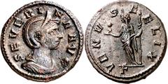 Monedas romanas / Roman coins (274-275 d.C.). Severina. Denario de cobre. (Spink 11710) (Co. 14) (RIC. 6). 2,58 g. MBC+/EBC-.