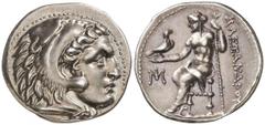 Imperio Macedonio. Alejandro III, Magno (336-323 a.C.). Mileto. Dracma. (S. 6730 var) (MJP. 2151d). 4,22 grs. Bella pátina. EBC.