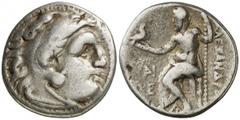 Imperio Macedonio. Alejandro III, Magno (336-323 a.C.). Magnesia ad Maeandrum. Dracma. (S. 6731 var) (MJP. 1996). 4,10 g. MBC/MBC-.
