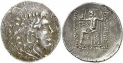 Imperio Macedonio. Alejandro III, Magno (336-323 a.C.) Odessos. Tetradracma. (S. falta) (MJP. 1197a). Acuñada sobre otra tetradracma de Alejandro Magno. 16,16 g. MBC+.
