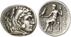 Imperio Macedonio. Alejandro III, Magno (336-323 a.C.). Mileto. Dracma. (S. 6730 var) (MJP. 2151). 4,18 g. MBC+.