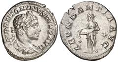 Monedas romanas / Roman coins (220-221 d.C.). Eliogábalo. Denario. (Spink 7501) (S. 1a) (RIC. 56). 2,70 g. MBC+.