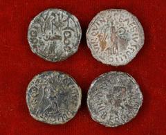 Lotes de conjunto / Lots Lote formado por 3 semis de Cartagonova, uno repetido, y 1 semis de Acci. Total 4 piezas. A examinar. BC-/MBC.