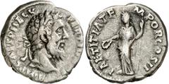 Monedas romanas / Roman coins (193 d.C.). Pertinax. Denario. (Spink 6041) (S. 20) (RIC. 4a). 3,21 g. Ex Colección Manuela Etcheverría. Rara. MBC.