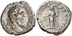 Monedas romanas / Roman coins (193 d.C.). Pertinax. Denario. (Spink 6041) (S. 20) (RIC. 4a). 3,45 g. Muy rara. MBC+.