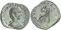 Monedas romanas / Roman coins (250 d.C.). Herennia Etruscilla. Sestercio. (Spink 9505) (Co. 22) (RIC. 136b). 19,39 g. MBC+.